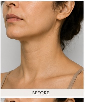 Before Nefertiti Neck Lift