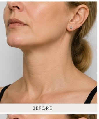 Before Nefertiti Neck Lift