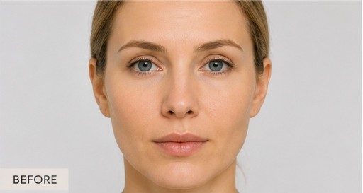 Before Jawline Contouring